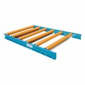 Ultimation Roller Conveyor with Covers, 24inW x 3L, 1.5in Dia. Rollers URS14G-24-6-3U
